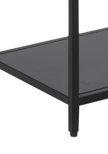 ACT NORDIC Newcastle bogreol, m. 5 hylder - sort melamin og metal