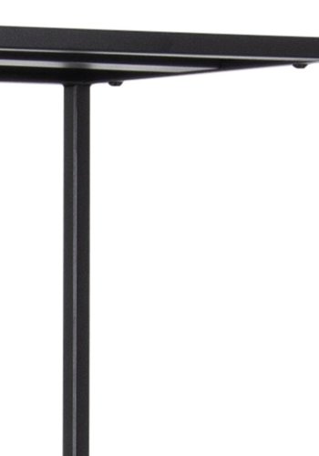 ACT NORDIC Newcastle bogreol, m. 5 hylder - sort melamin og metal