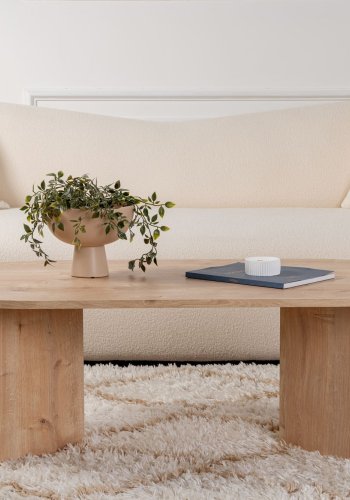 NORDVÄRK Sable sofabord, oval - Safir eg melamin (119x60)