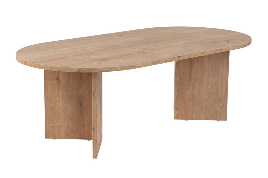 NORDVÄRK Sable sofabord, oval - Safir eg melamin (119x60)
