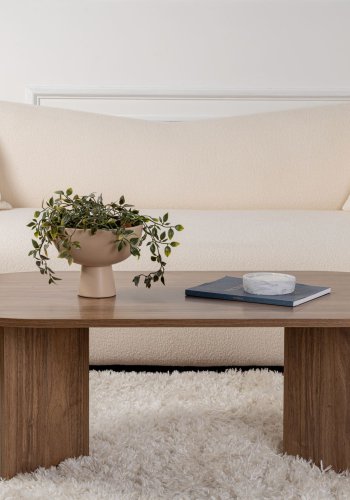 NORDVÄRK Sable sofabord, oval - valndfarvet melamin (119x60)