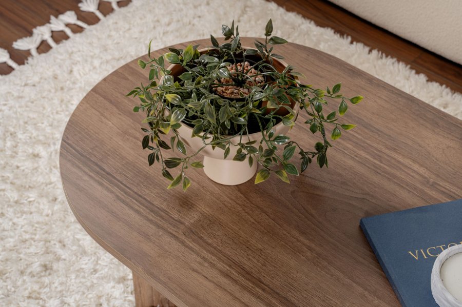 NORDVÄRK Sable sofabord, oval - valndfarvet melamin (119x60)