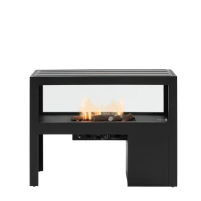 COSI FIRES Cosivista 120 ildbord, rektangulr - antracitgr aluminium (120x45)