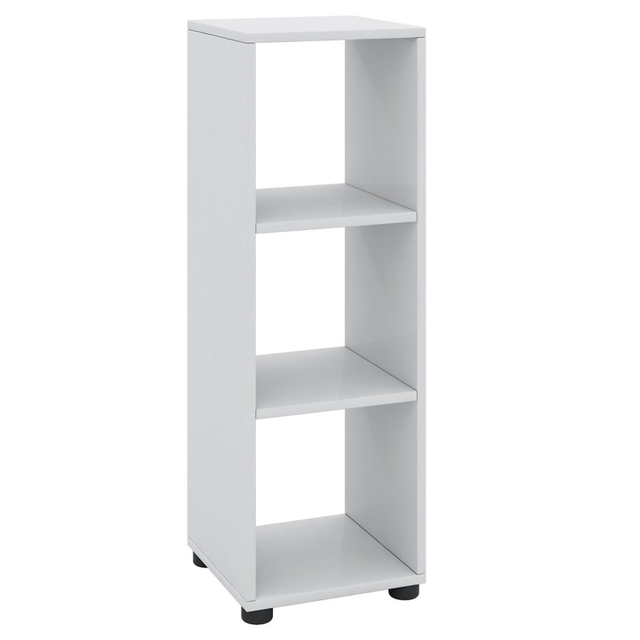 Benas-3 reol, m. 2 hylder - hvid tr