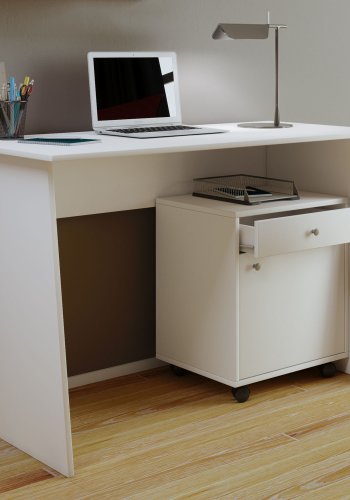 Masola Maxi skrivebord - hvid tr (110x50)