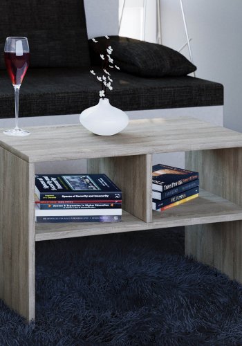 Nachto sidebord, m. hylde - natur tr