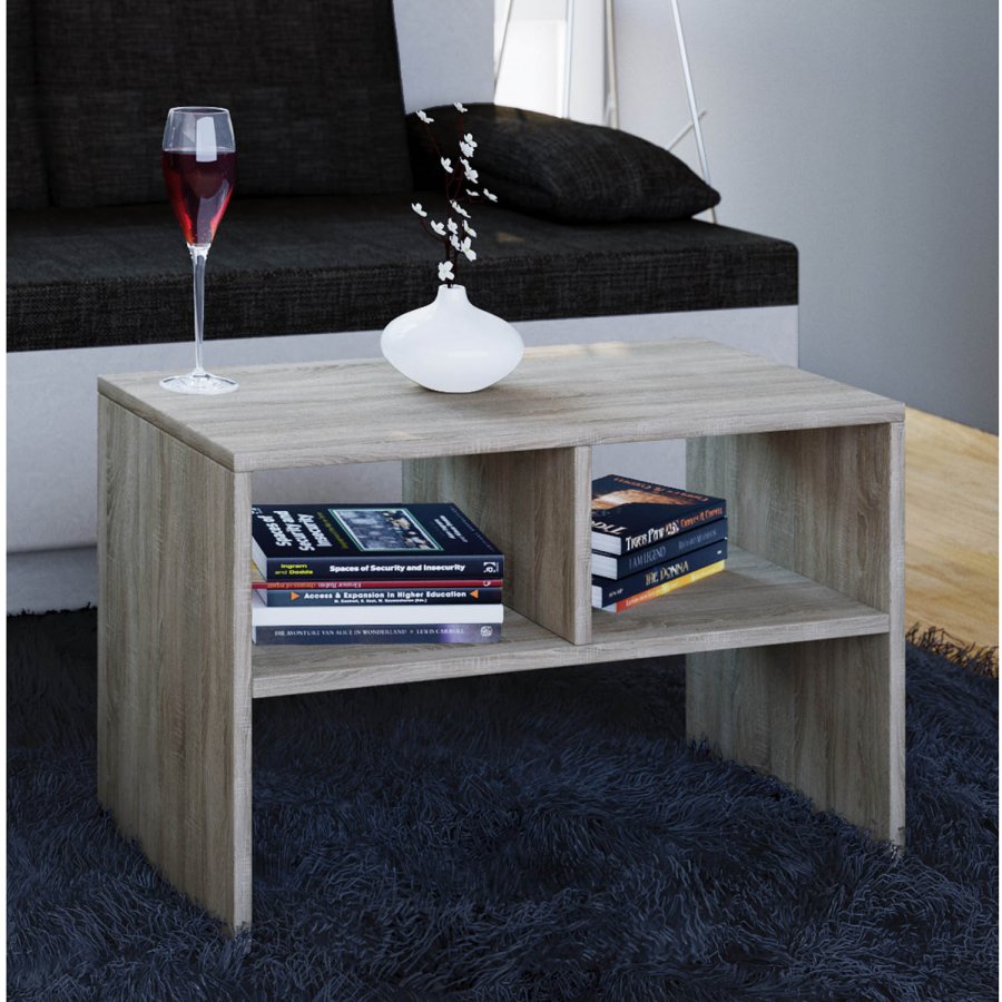 Nachto sidebord, m. hylde - natur tr