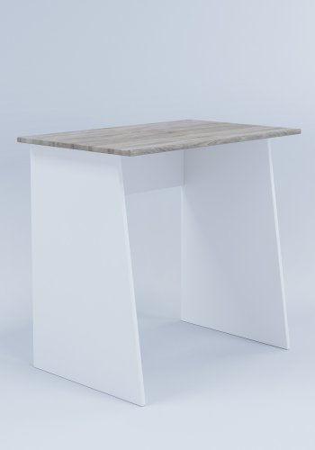 Masola Mini skrivebord - hvid og natur tr (80x50)