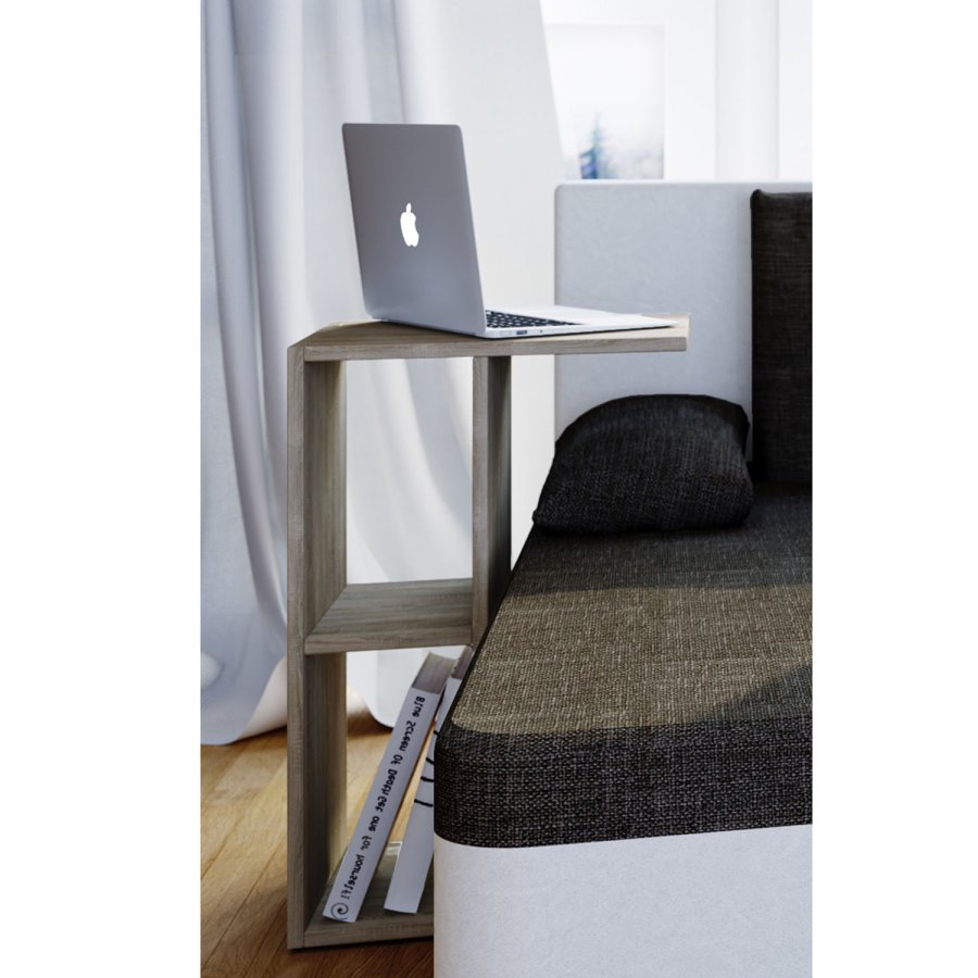 Nachto sidebord, m. hylde - natur tr