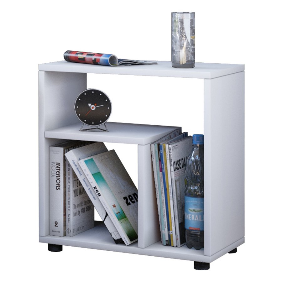 Zeito sidebord, m. hylde - hvid tr