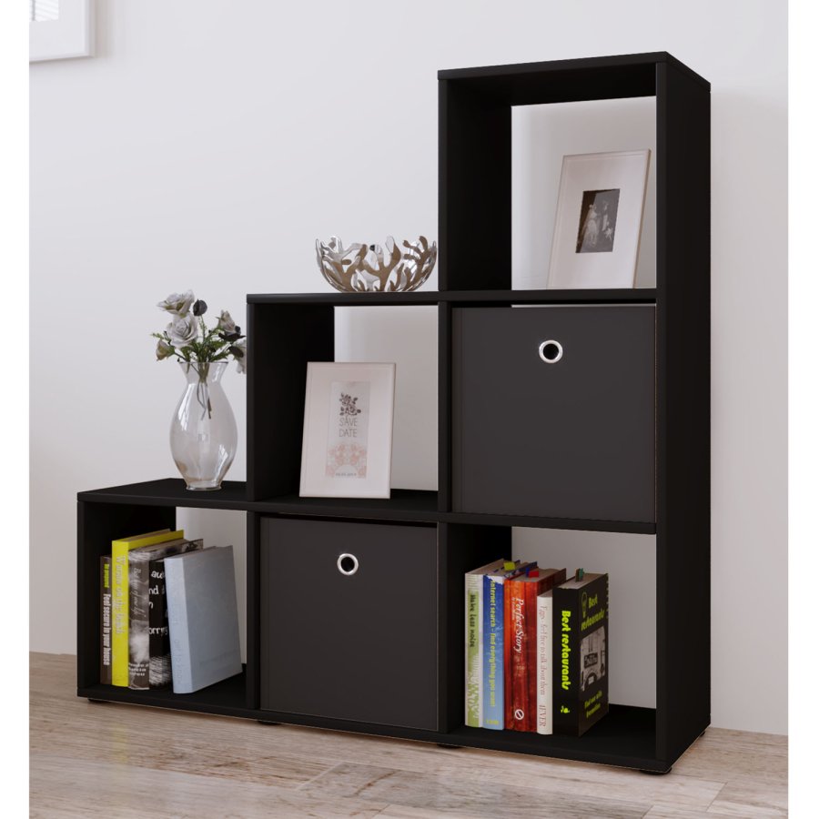 Nitas reol, m. 6 rum - sort tr