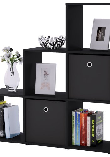 Nitas reol, m. 6 rum - sort tr