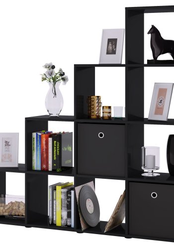 Napoli reol, m. 10 rum - sort tr