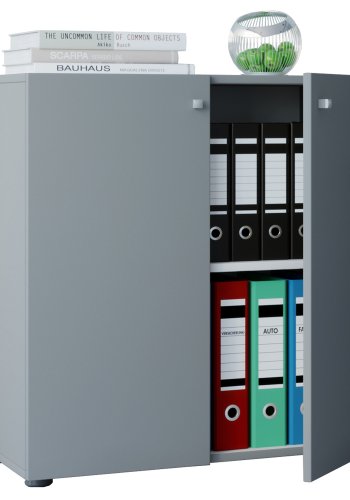 Vandol Mini skab, m. 2 lger og 1 hylde - gr tr