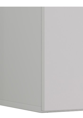 Jusa 95 TV-vgskab, m. 2 lger og 1 hylde - glas og hvid tr