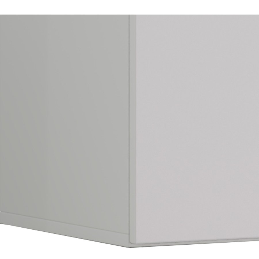 Jusa 95 TV-vgskab, m. 2 lger og 1 hylde - glas og hvid tr