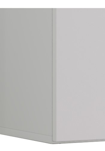 Jusa 115 TV-vgskab, m. 2 lger og 1 hylde - glas og hvid tr