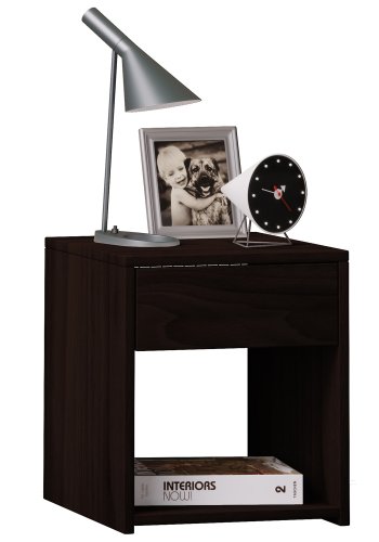 Sledo Mini sengebord, m. 1 hylde og 1 skuffe - natur tr