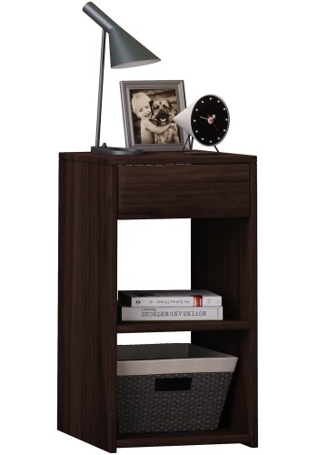 Sledo Maxi sengebord, m. 2 hylder og 1 skuffe - natur tr