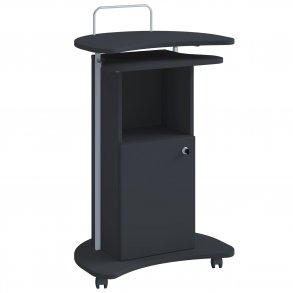 Komil stende skrivebord, m. lge - sort tr