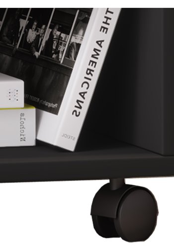 Salda skuffesektion, m. 1 hylde og 1 skuffe - sort tr