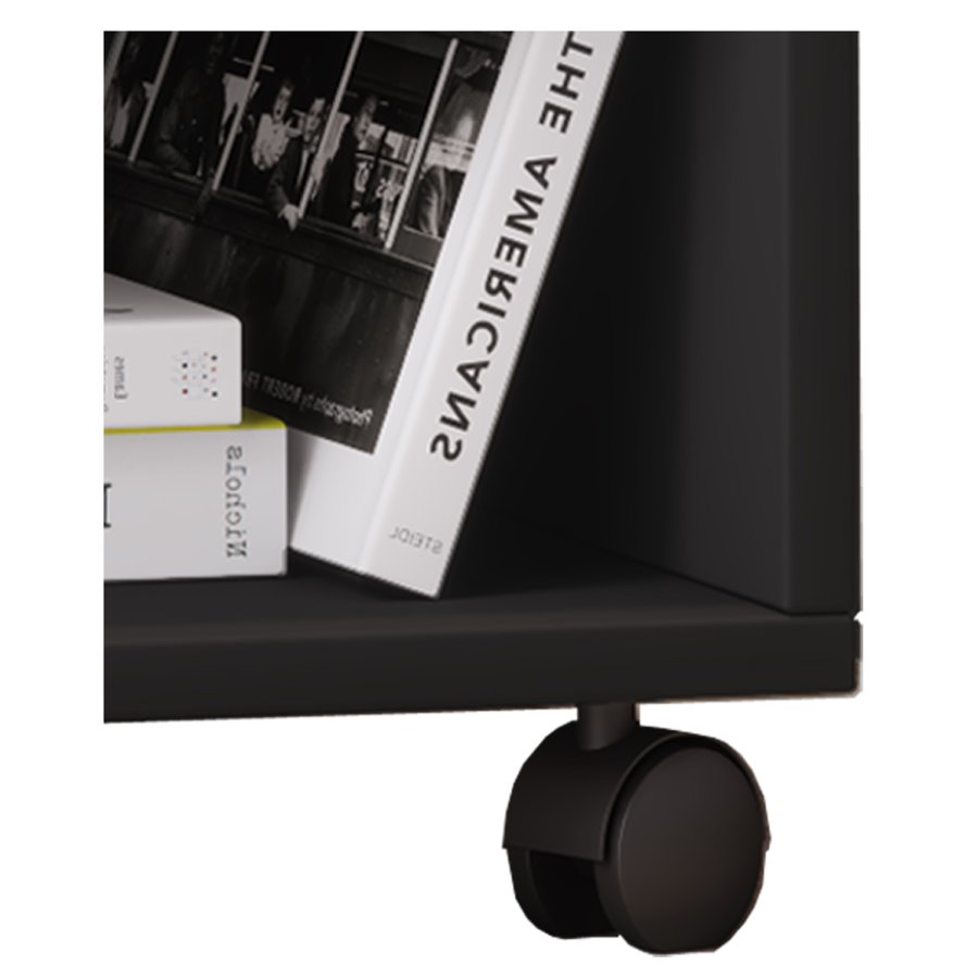 Salda skuffesektion, m. 1 hylde og 1 skuffe - sort tr