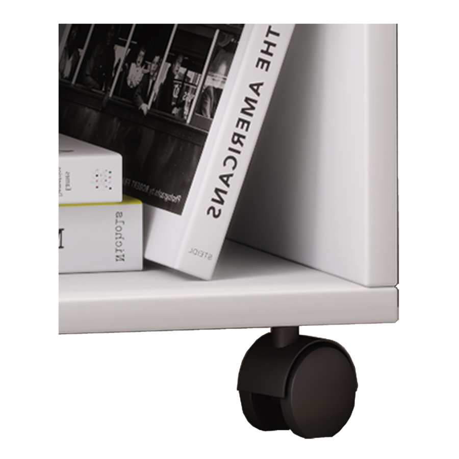 Salda skuffesektion, m. 1 hylde og 1 skuffe - hvid tr