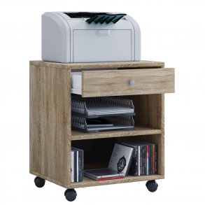 Salda skuffesektion, m. 1 hylde og 1 skuffe - natur tr