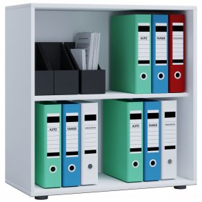 Lona L reol, m. 1 hylde - hvid tr