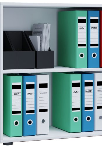 Lona L reol, m. 1 hylde - hvid tr