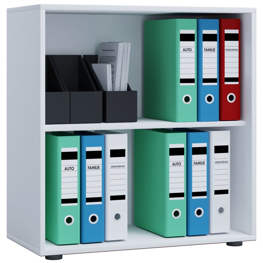 Lona L reol, m. 1 hylde - hvid tr