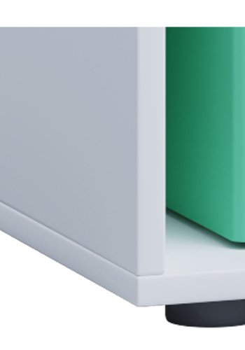 Lona XL reol, m. 2 hylder - hvid tr