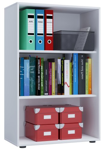 Lona XL reol, m. 2 hylder - hvid tr