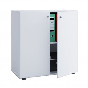 Lona skab, m. 2 lger og 1 hylde - hvid tr