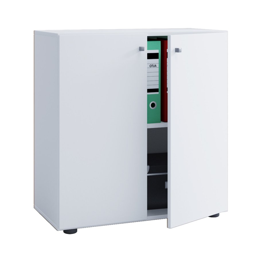 Lona skab, m. 2 lger og 1 hylde - hvid tr