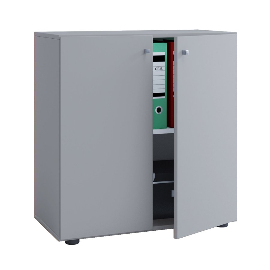 Lona skab, m. 2 lger og 1 hylde - gr tr