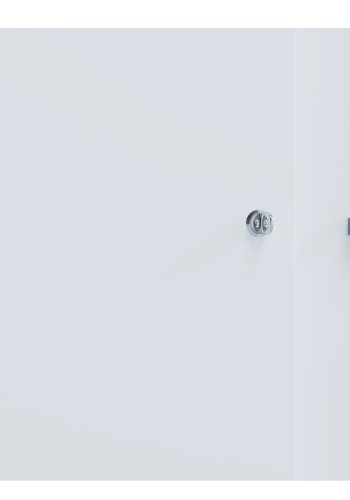 Lona XL skab, m. 2 skydelger og 2 hylder - hvid tr