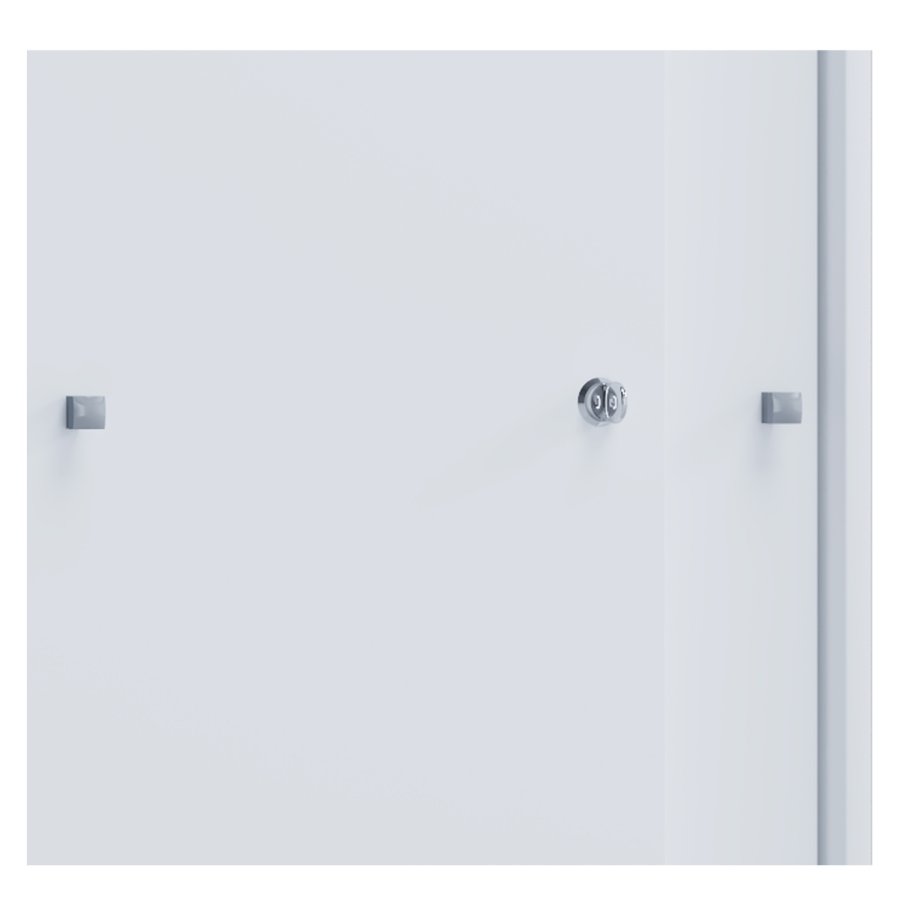 Lona XL skab, m. 2 skydelger og 2 hylder - hvid tr