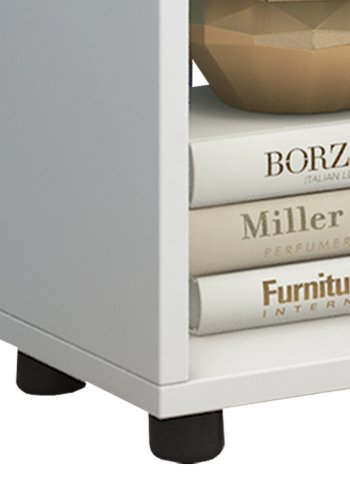 Blina reol, m. 6 rum - hvid tr