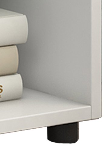 Pintal reol, m. 6 rum - hvid tr