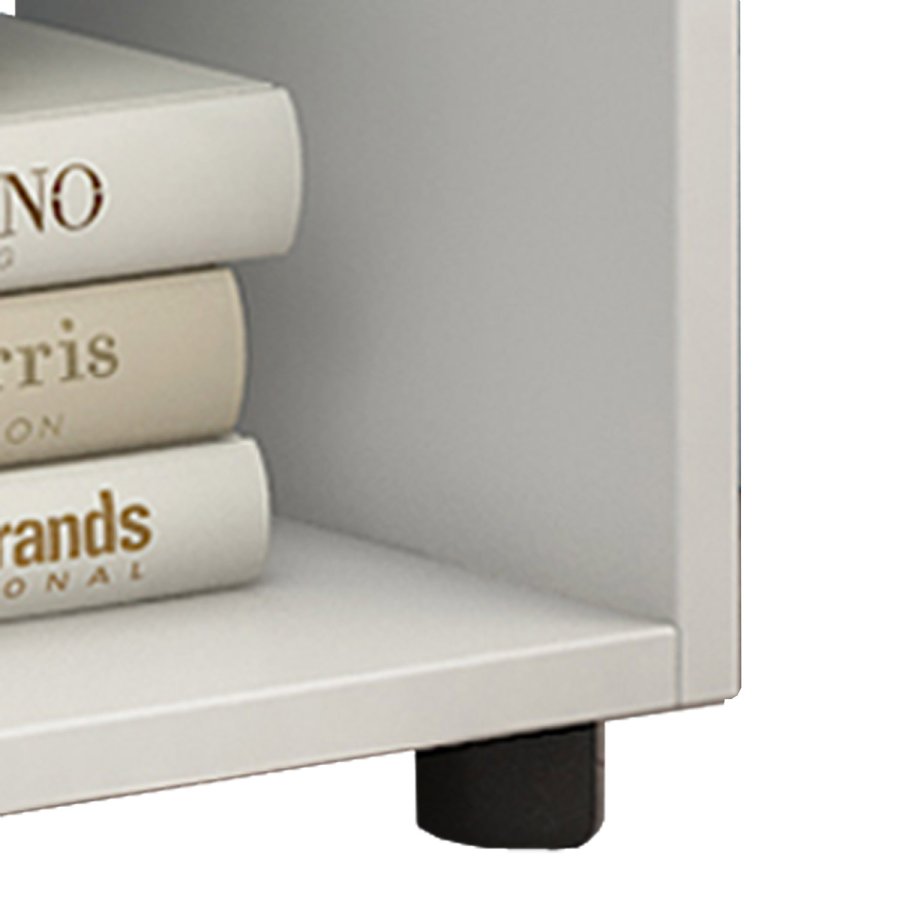 Pintal reol, m. 6 rum - hvid tr