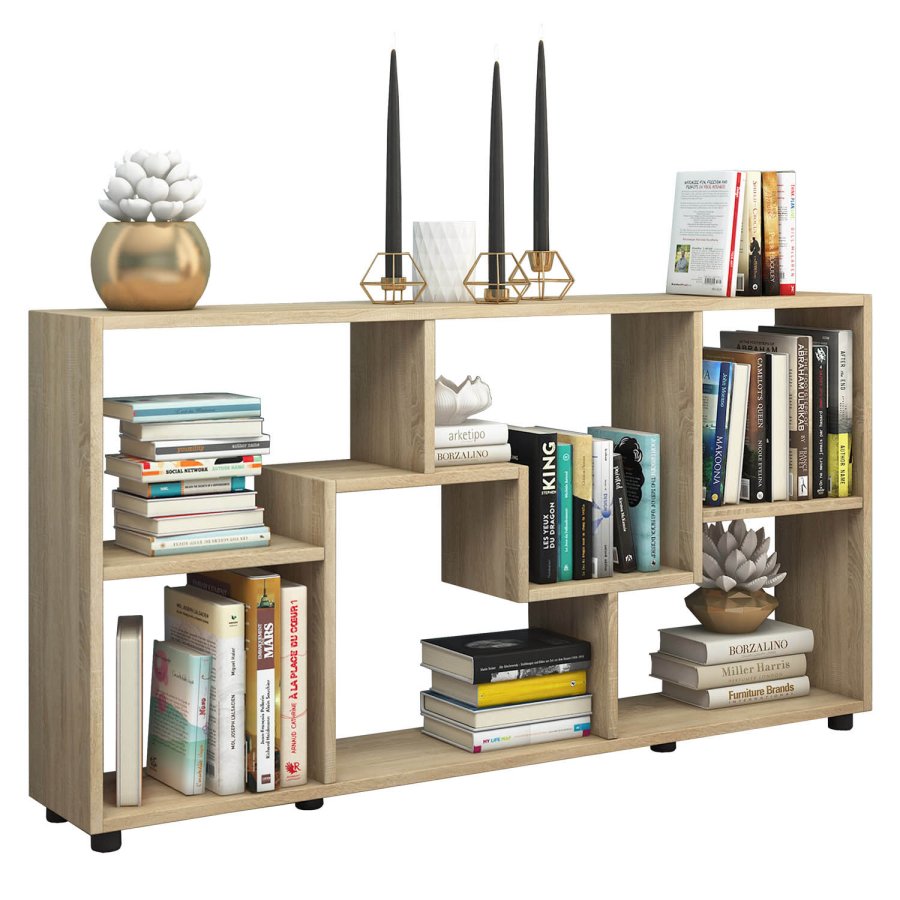 Pintal reol, m. 6 rum - natur tr