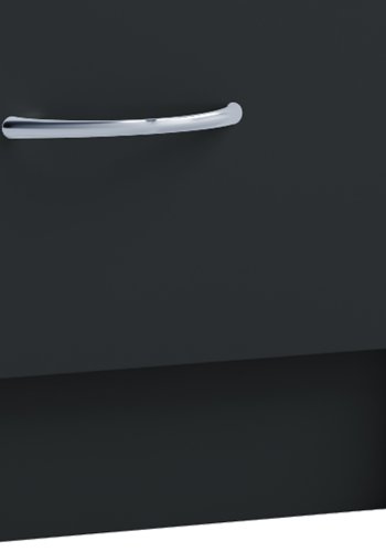 Boxal Maxi sengebord, m. 3 skuffer - sort tr