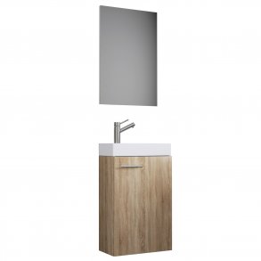 Slito badevrelsesmbelst - spejlglas, keramik og natur tr