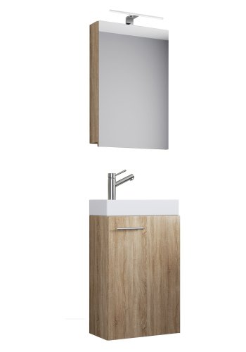 Slito badevrelsesmbelst - spejlglas, keramik og natur tr