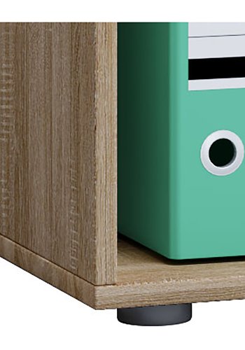 Lona XXL reol, m. 4 hylder - natur og hvid tr