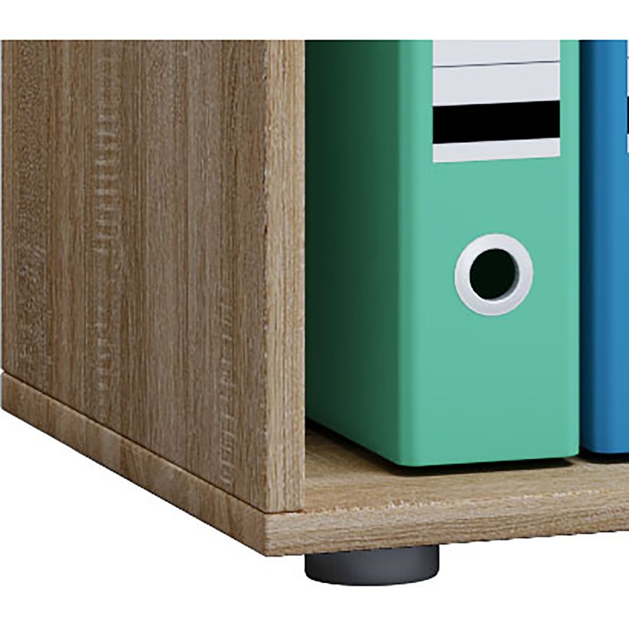 Lona XXL reol, m. 4 hylder - natur og hvid tr