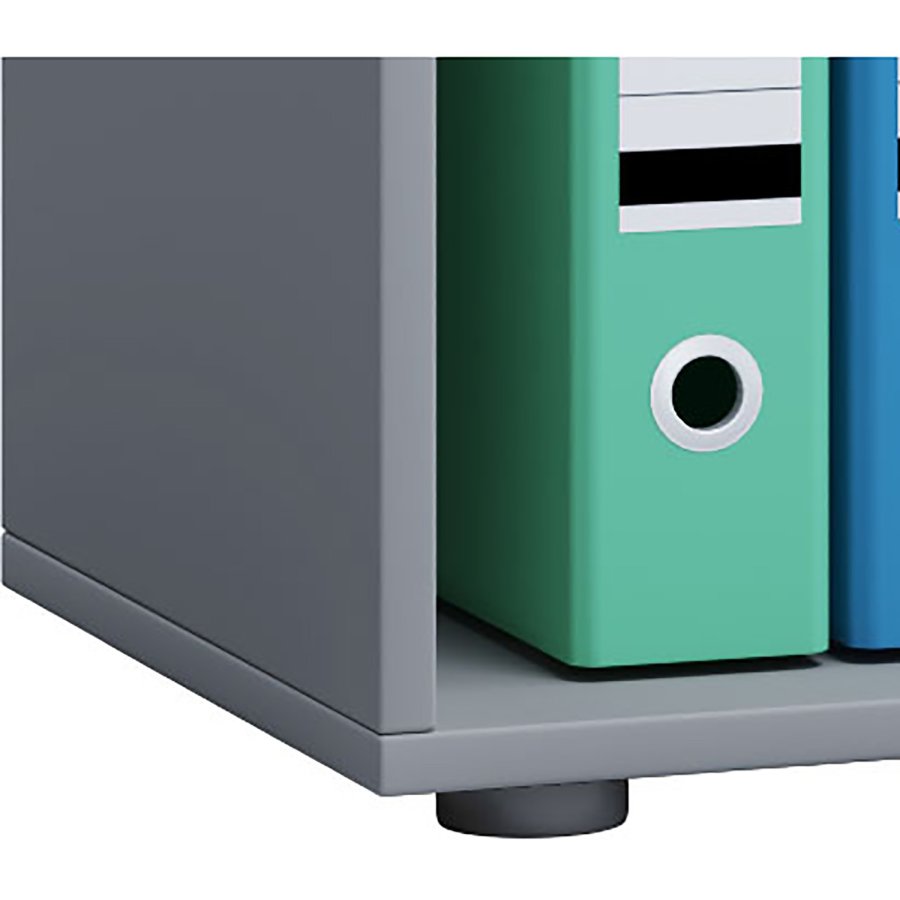 Lona XXL reol, m. 4 hylder - gr og hvid tr