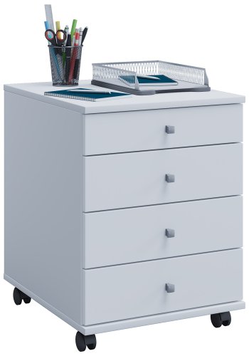 Lona Mini skuffesektion, m. 4 skuffer - hvid tr