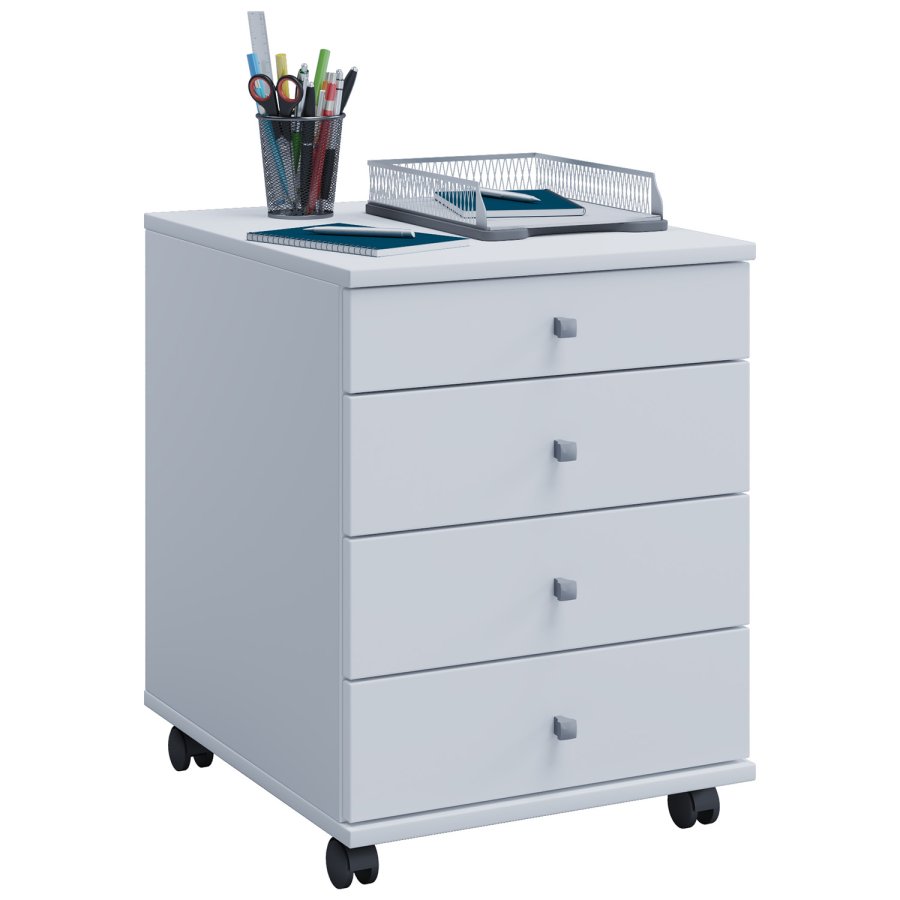 Lona Mini skuffesektion, m. 4 skuffer - hvid tr